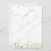 Moderne 30e verjaardag Gold Marble Kaart (Achterkant)