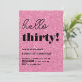 Moderne 30e verjaardag kaart (Staand voorkant)