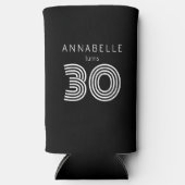 Moderne 30e verjaardag zwart (Voorkant)