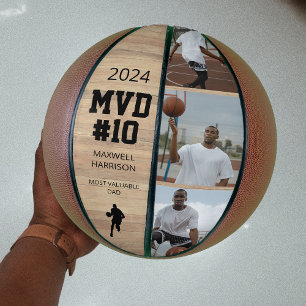 Moderne 3 foto-collage MVP Basketbal