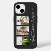 moderne 3 foto elegant kerstfeest Case-Mate iPhone case (Achterkant)