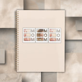 Moderne 3-Foto-raster Moeder Verjaardag Aandenken Planner