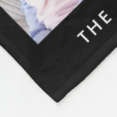 Moderne 3-fotocollage bewerkbare kleur fleece deken (Hoek)