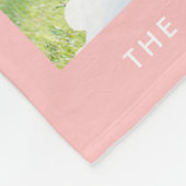 Moderne 3-fotocollage bewerkbare kleur fleece deken (Hoek)