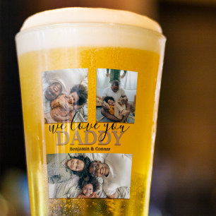 Moderne 3 fotocollage glas