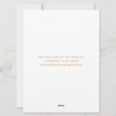 Moderne 3-fotofamilie feestdagenkaart (Achterkant)