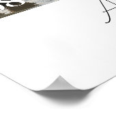 Moderne 3-foto's Huwelijk Koppel Custom Poster (Hoek)