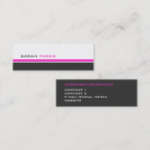 Moderne 3 kleuren P Mini Visitekaartje (Voorkant / Achterkant)