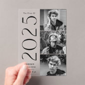 Moderne 3 Photo Acrylique Faire-part de graduation (In situ (ordinateur de poche))