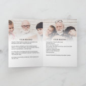 Moderne 3-Photo Celebration of Life Programme & Bi (Intérieur)