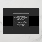 Moderne | 3 Photo Faire-part de graduation de l'hu (Verso)