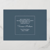 Moderne | 3 Photo Faire-part de graduation de l'hu (Verso)