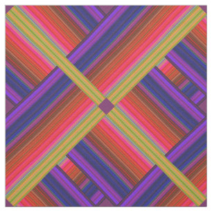 Moderne 3D-Abstracte regenboogverbinding Stof