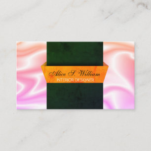 Moderne 3D Designed Interior Designer Visitekaartje