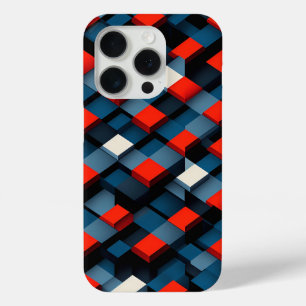 Moderne 3D Geometrische Kubus Hoesje Abstract Diep