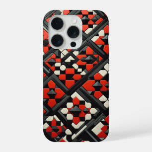 Moderne 3D Geometrische Mandala Hoes - Krachtig Ro iPhone 15 Pro Hoesje