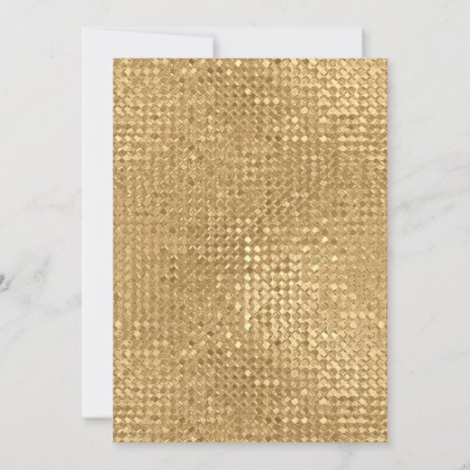 Moderne 3D gouden glitter 21e verjaardagsfeestje Kaart (Achterkant)