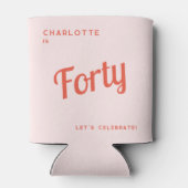 Moderne 40e verjaardag blikjeskoeler (Achterkant)