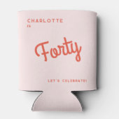 Moderne 40e verjaardag blikjeskoeler (Achterkant)