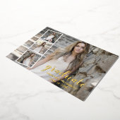 Moderne 4 Faire-part de diplôme photo (Rotation)