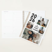 Moderne 4 foto collage jaarlijks planner (Display)