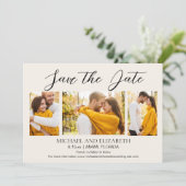 Moderne 4 Foto Trouw Save Datum Save The Date (Staand voorkant)