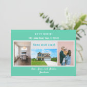 Moderne 4 foto's We hebben bewegende aankondiging  (Staand voorkant)