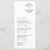 Moderne 4 gangen bloemenbruiloft menu (Voorkant)