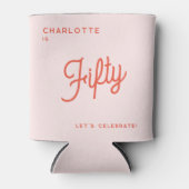 Moderne 50 50ste 50ste verjaardag blikjeskoeler (Voorkant)