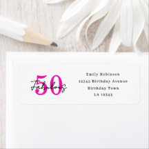 Moderne 50 en Fabulous 50e Verjaardagsfeest Adres