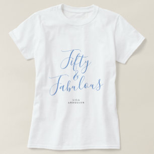 Moderne 50 Verbluffende Aangepaste Naam 50e Verjaa T-shirt