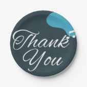 Moderne 50e verjaardag bedankt papieren bordje (Voorkant)