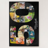 Moderne 50e verjaardag Foto Collage Creëer Your Ew Legpuzzel (Verticaal)