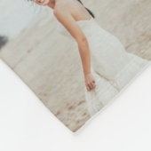 Moderne 50e verjaardag multi-foto het geschenk van fleece deken (Hoek)