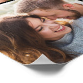 Moderne 50e verjaardag multi-foto scriptgift poster (Hoek)