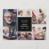 Moderne 5-foto in liefdevolle herinnering begrafen programma (Voorkant)