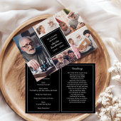 Moderne 5-foto in liefdevolle herinnering begrafen programma