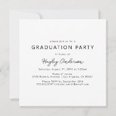 Moderne 5 Fotostrip Collage Uitnodiging (Achterkant)