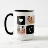 Moderne 5-Photo " U Mum " Jumbo 15 oz. Mug (Gauche)