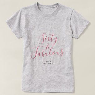 Moderne 60 Verbluffende Aangepaste Naam 60e Verjaa T-shirt