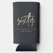 Moderne 60e verjaardag eenvoudig stijlvol elegant (Achterkant)