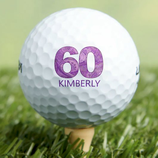 Moderne 60e verjaardag golfer 60 jaar cadeau golfballen