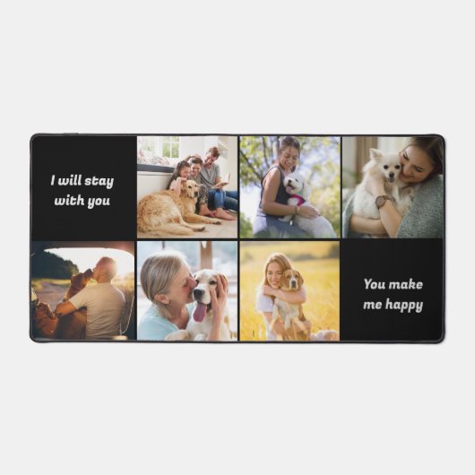 Moderne 6 Collage photo Monographie personnalisée (Recto)