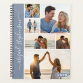 Moderne 6 Fotocollage Aangepaste kleur Gepersonali Planner (Voorkant)