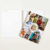 Moderne 6 fotocollage gepersonaliseerd 2025 planner (Display)