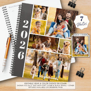 Moderne 6 Fotocollage Gepersonaliseerde Planner