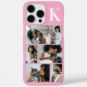 Moderne 6 Huisdier Foto Roze iPhone 16 Pro Max Hoesje