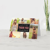 Moderne 6 photo Collage Merci de graduation (Devant)