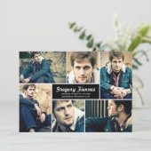 Moderne 6 Photo Faire-part de graduation (Debout devant)