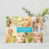 Moderne 6 Photo Graduation Faire-part V2 (Debout devant)